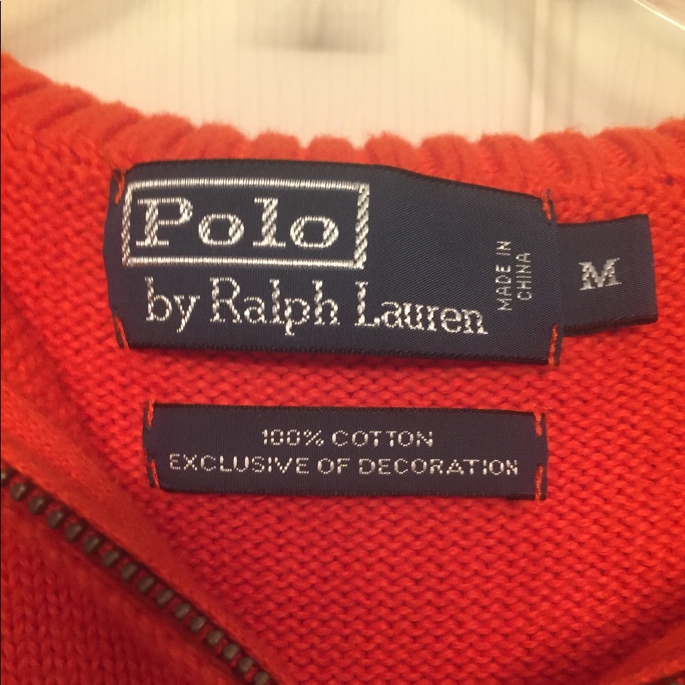 Orange Ralph Lauren polo pullover! - Picture 2 of 2